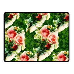 Floral Collage Fleece Blanket (small)