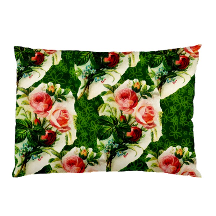 Floral Collage Pillow Case (Two Sides)