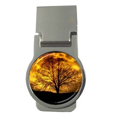 Moon Tree Kahl Silhouette Money Clips (Round) 