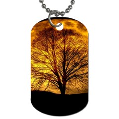 Moon Tree Kahl Silhouette Dog Tag (One Side)