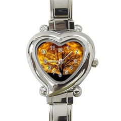 Moon Tree Kahl Silhouette Heart Italian Charm Watch