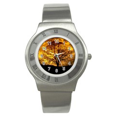 Moon Tree Kahl Silhouette Stainless Steel Watch