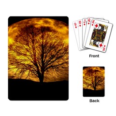 Moon Tree Kahl Silhouette Playing Card