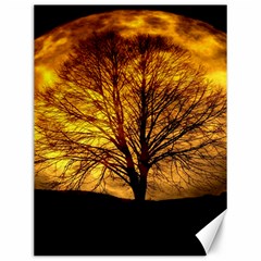 Moon Tree Kahl Silhouette Canvas 12  x 16  