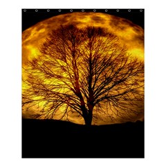 Moon Tree Kahl Silhouette Shower Curtain 60  x 72  (Medium) 