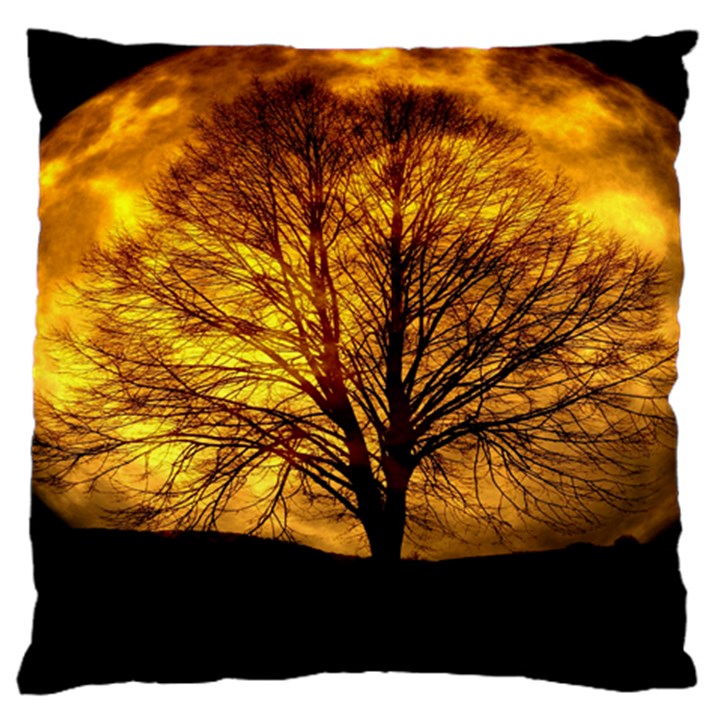 Moon Tree Kahl Silhouette Large Cushion Case (Two Sides)