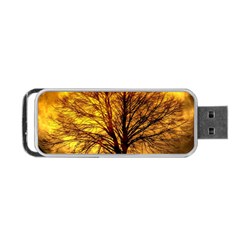 Moon Tree Kahl Silhouette Portable USB Flash (One Side)