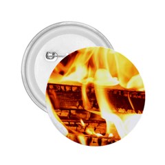 Fire Flame Wood Fire Brand 2 25  Buttons by Nexatart