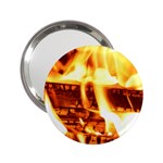 Fire Flame Wood Fire Brand 2.25  Handbag Mirrors Front