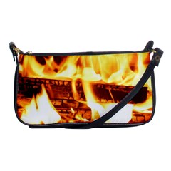 Fire Flame Wood Fire Brand Shoulder Clutch Bags by Nexatart