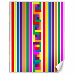 Rainbow Geometric Design Spectrum Canvas 12  X 16   by Nexatart