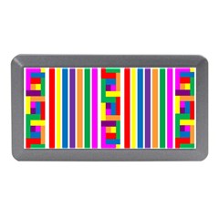 Rainbow Geometric Design Spectrum Memory Card Reader (mini) by Nexatart