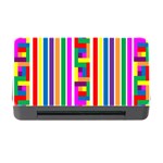 Rainbow Geometric Design Spectrum Memory Card Reader with CF Front