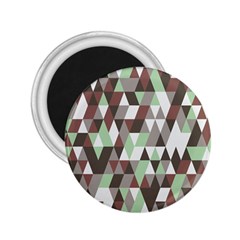 Pattern Triangles Random Seamless 2 25  Magnets by Nexatart