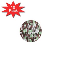 Pattern Triangles Random Seamless 1  Mini Magnet (10 Pack)  by Nexatart