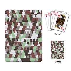 Pattern Triangles Random Seamless Playing Card by Nexatart