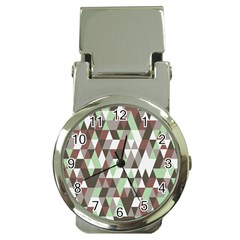 Pattern Triangles Random Seamless Money Clip Watches by Nexatart