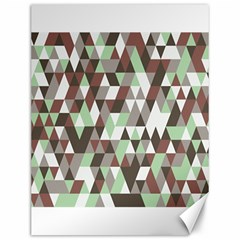 Pattern Triangles Random Seamless Canvas 12  X 16   by Nexatart