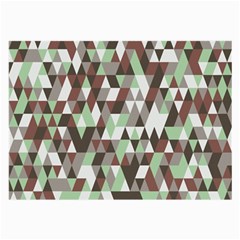 Pattern Triangles Random Seamless Large Glasses Cloth (2-side) by Nexatart