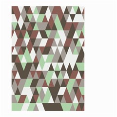 Pattern Triangles Random Seamless Small Garden Flag (two Sides) by Nexatart