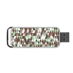 Pattern Triangles Random Seamless Portable Usb Flash (one Side) by Nexatart