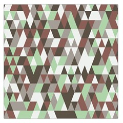 Pattern Triangles Random Seamless Large Satin Scarf (square) by Nexatart