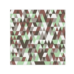 Pattern Triangles Random Seamless Small Satin Scarf (square) by Nexatart