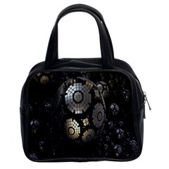 Fractal Sphere Steel 3d Structures Classic Handbags (2 Sides) by Nexatart