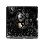 Fractal Sphere Steel 3d Structures Memory Card Reader (Square) Front