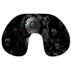 Fractal Sphere Steel 3d Structures Travel Neck Pillows by Nexatart