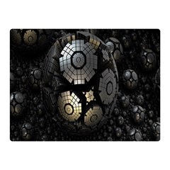 Fractal Sphere Steel 3d Structures Double Sided Flano Blanket (mini)  by Nexatart