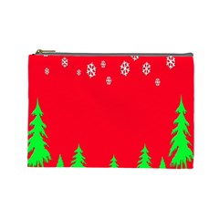 Merry Christmas Cosmetic Bag (large)  by Nexatart