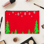 Merry Christmas Cosmetic Bag (Large)  Front