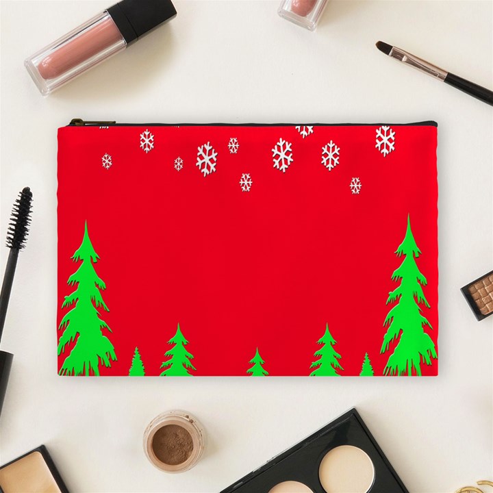 Merry Christmas Cosmetic Bag (Large) 