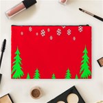 Merry Christmas Cosmetic Bag (Large)  Back