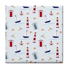 Seaside Beach Summer Wallpaper Tile Coasters by Nexatart