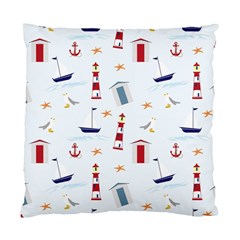 Seaside Beach Summer Wallpaper Standard Cushion Case (two Sides)