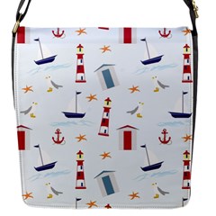 Seaside Beach Summer Wallpaper Flap Messenger Bag (s) by Nexatart