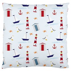 Seaside Beach Summer Wallpaper Standard Flano Cushion Case (two Sides) by Nexatart