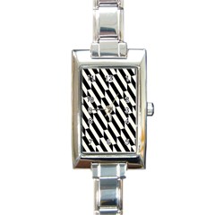 Hide And Seek Malika Rectangle Italian Charm Watch by Nexatart