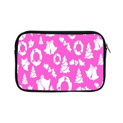 Pink Christmas Background Apple Ipad Mini Zipper Cases by Nexatart