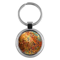 Ethnic Pattern Key Chains (round)  by Nexatart