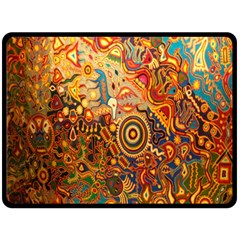 Ethnic Pattern Fleece Blanket (large) 