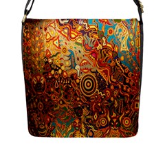 Ethnic Pattern Flap Messenger Bag (l)  by Nexatart