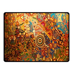 Ethnic Pattern Double Sided Fleece Blanket (small)  by Nexatart