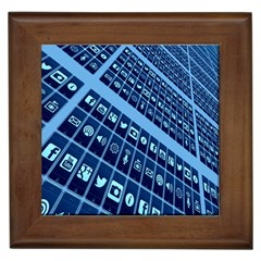 Mobile Phone Smartphone App Framed Tiles by Nexatart