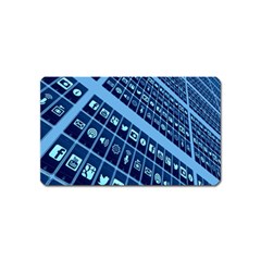 Mobile Phone Smartphone App Magnet (name Card) by Nexatart