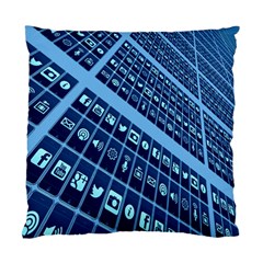 Mobile Phone Smartphone App Standard Cushion Case (one Side) by Nexatart