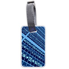 Mobile Phone Smartphone App Luggage Tags (one Side)  by Nexatart