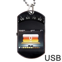 Interior Car Vehicle Auto Dog Tag Usb Flash (two Sides) by Nexatart